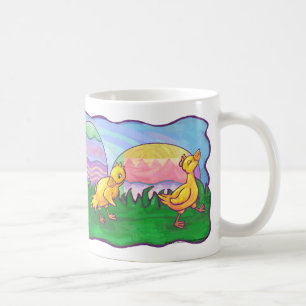 Patos numa Caneca de Ovo de Páscoa em Linha