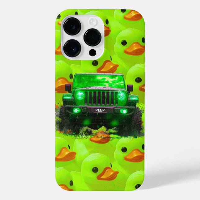 Patos verdes limões com Caminhão Verde 4x4 (Verso)
