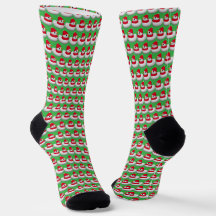 Patozinho de Neve Fofo | Vermelho e Verde Natal Ac