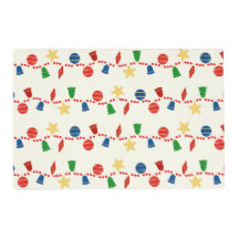 Pátria com telhados com Enfeites de natal retrorad