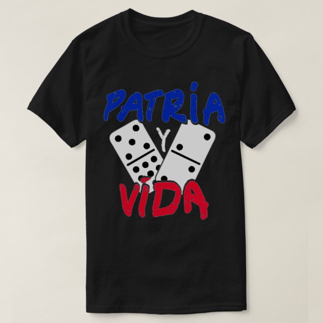 Patria y Vida Tshirt Camiseta Pullover (Frente do Design)