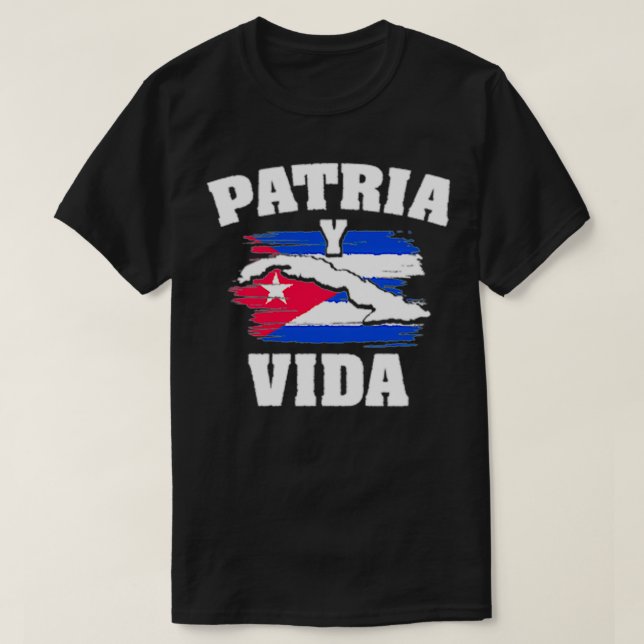 Patria y Vida Tshirt Camiseta Pullover3 (Frente do Design)