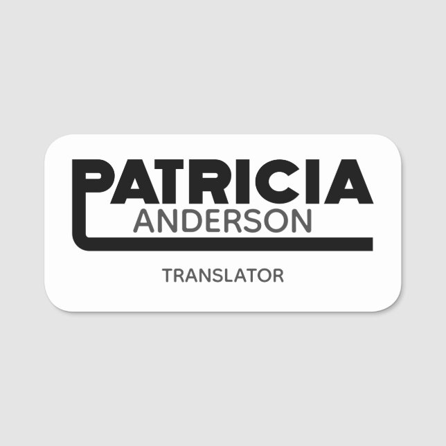Patricia Nome de etiqueta (Frente)