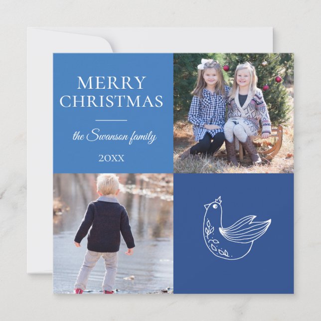 Patrimônio Festivo | Cartão com fotos de férias (Frente)