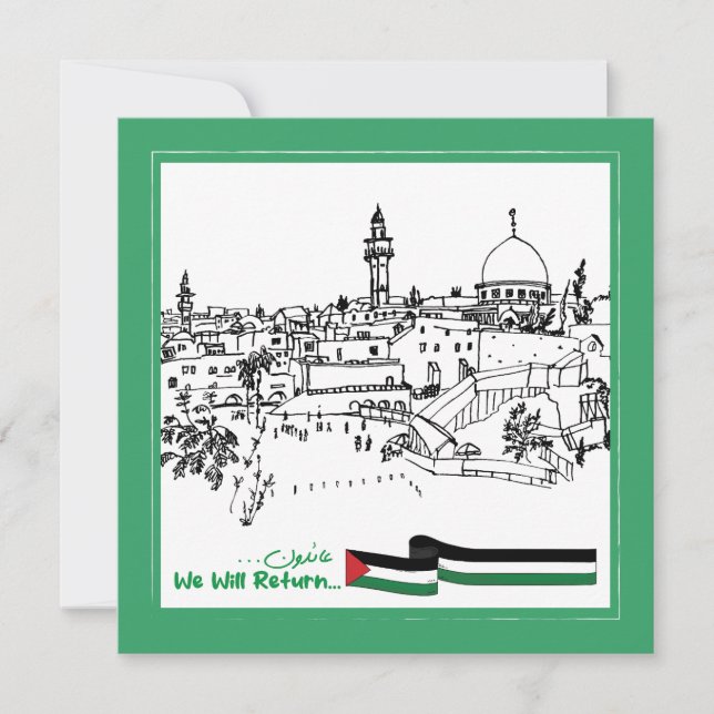 Patrimônio Palestiniano e Esperança: Voltaremos (Frente)