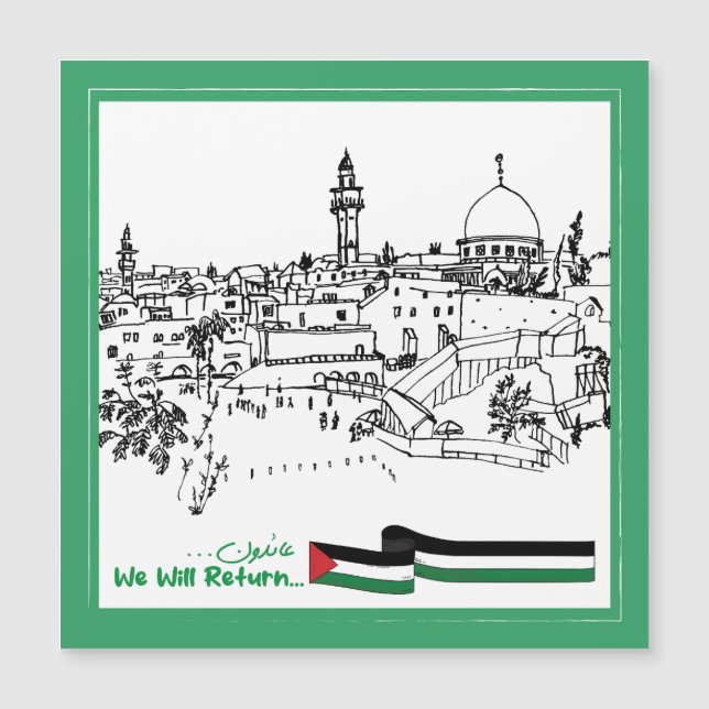 Patrimônio Palestiniano e Esperança: Voltaremos (Frente)