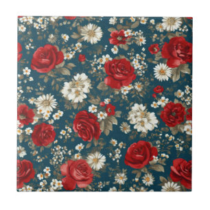 Pátrio Vermelho Azul Branco Floral (11)