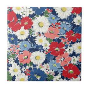 Pátrio Vermelho Azul Branco Floral (3)