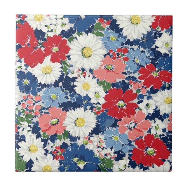 Pátrio Vermelho Azul Branco Floral (3) (Frente)