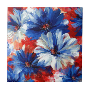 Pátrio Vermelho Azul Branco Floral (6)