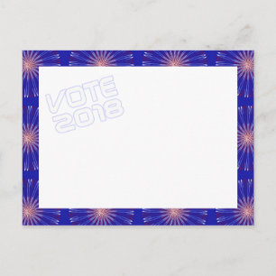 Patriot Coronas VOTE 2018 cartão postal