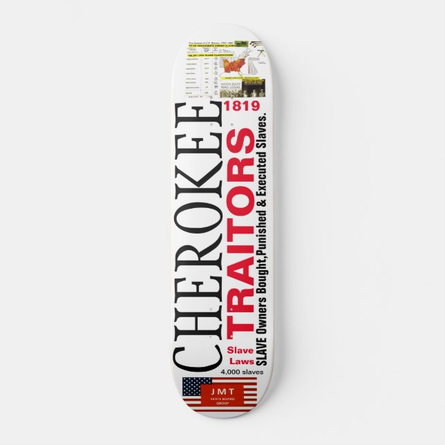 Patriotas CHEROKEE Skateboard (Frente)