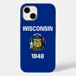 Patriotic Apple Case-Mate, bandeira de Wisconsin