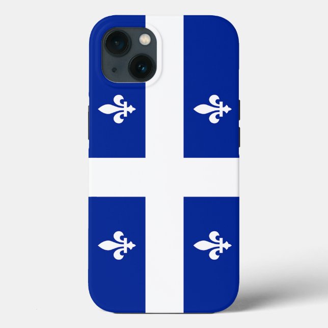 Patriotic Apple Case-Mate, bandeira do Quebec (Verso)