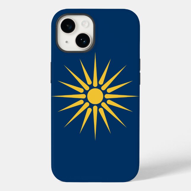 Patriotic Apple Case-Mate, Macedonia Flag (Verso)