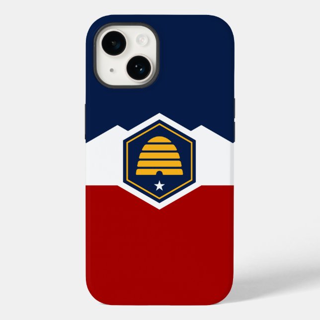 Patriotic Apple Case-Mate, Utah Flag, USA (Verso)