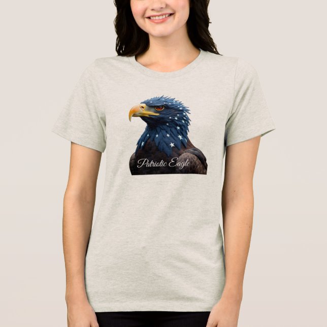 Patriotic Eagle girl t-shirt (Frente)