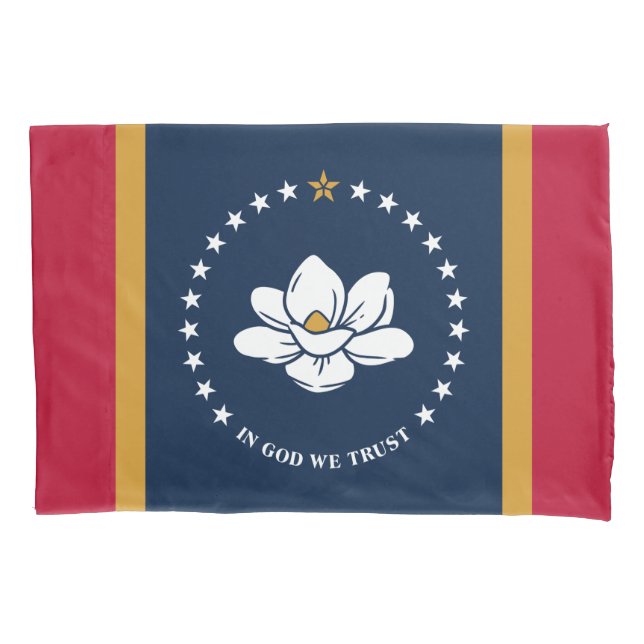 Patriotic Single Pillowcase, flag of Mississipi (Frente)