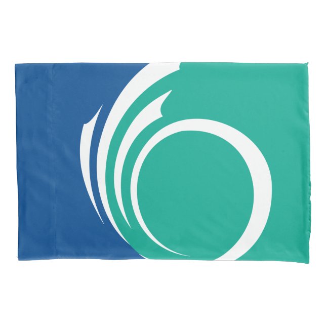 Patriotic Single Pillowcase with flag of Ottawa (Frente)
