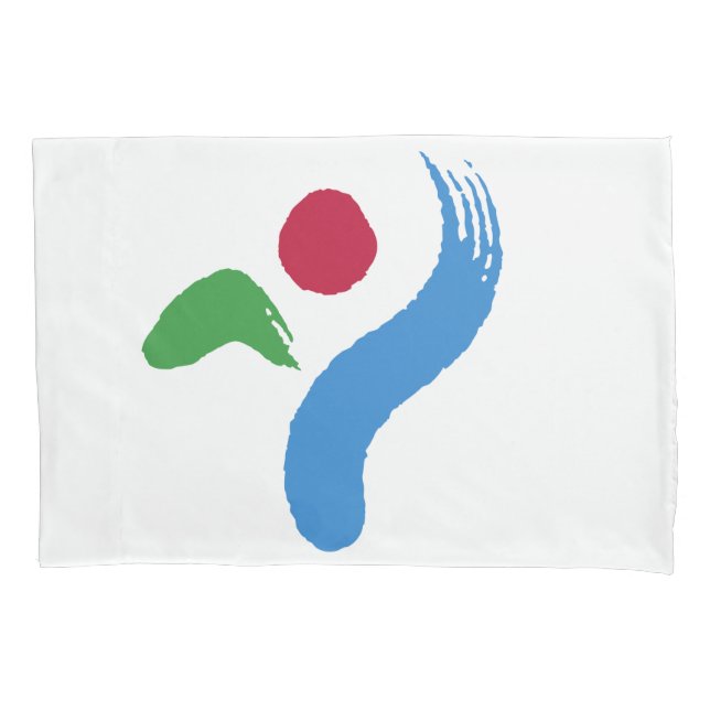 Patriotic Single Pillowcase with flag of Seoul (Frente)
