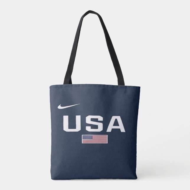 Patriotic USA Tote Bag – Double-Sided American Fla (Verso)