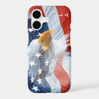 Patriótica Americana da Águia Balda Monograma