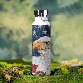 Patriótica EUA Flag Bald Eagle
