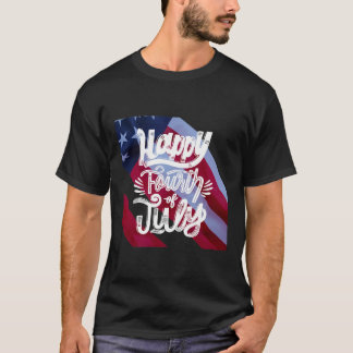 Patriótico 4 de julho, Design de Camiseta T - Cele