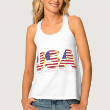 Patriótico American Flag Tank Top USA