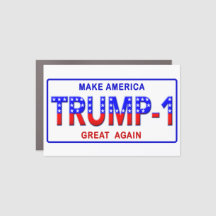 Patriótico Donald Trump-1 Car Magnet