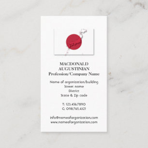 Patriótico   JAPÃO FLAG   Cartão de visita de Foto