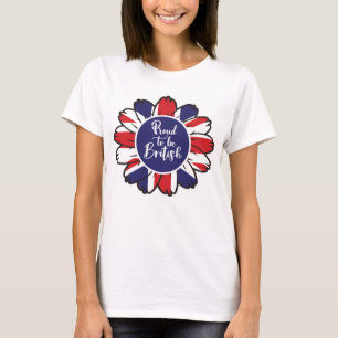Patriótico Orgulho de ser camiseta Britânica