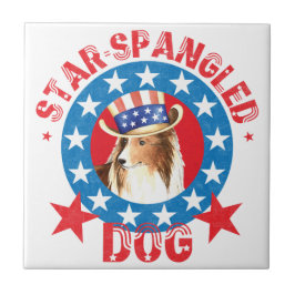 Patriótico Shetland Sheepdog