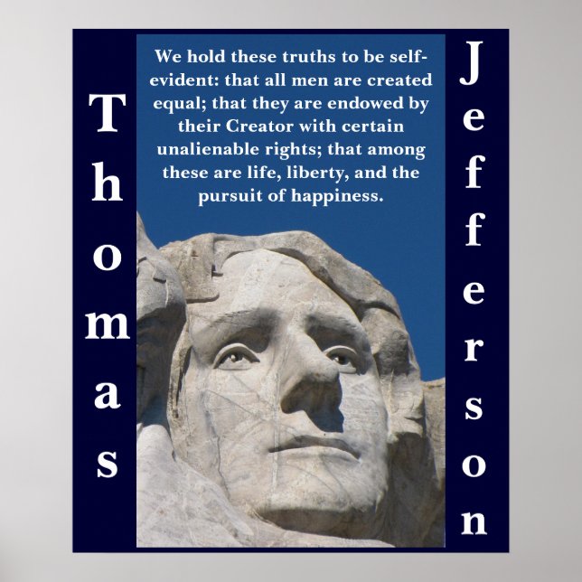 Patriótico Thomas Jefferson Poster (Frente)