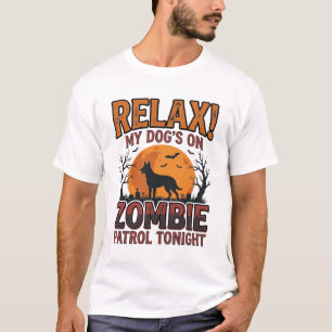 Patrulha de Cão Zumbi Camisa Vintage de Halloween