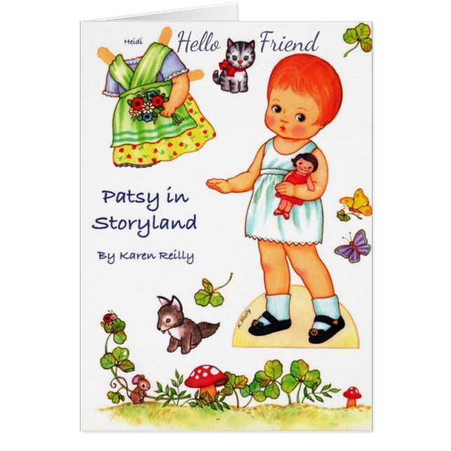 Patsy em Storyland Paper Doll cortou roupas Cartão (Frente)