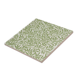 Pattern of green leafy branches 