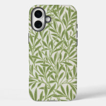 Pattern of green leafy branches 
