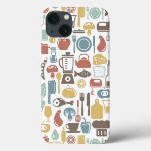 Pattern with cooking icons