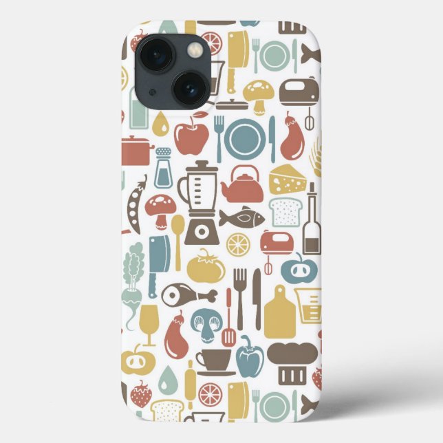 Pattern with cooking icons (Verso)