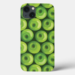 Pattern with Green Apples