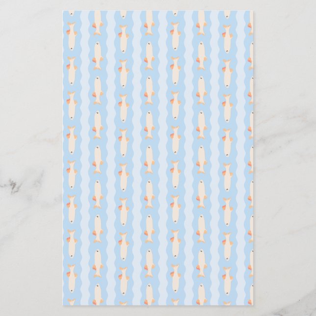 patterned scrap booking paper nautical Flyer (Verso)