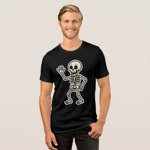 Pau de esqueleto de dança engraçado - Halloween bo