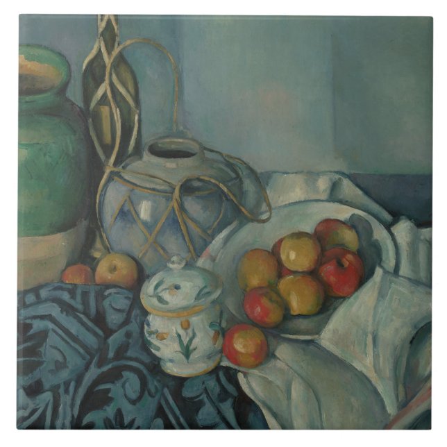 Paul Cezanne - A Vida Estática com Maçãs (Frente)