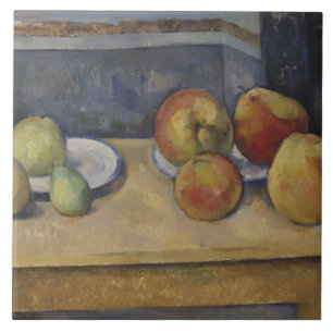 Paul Cezanne - A Vida Estática com Maçãs e Urso