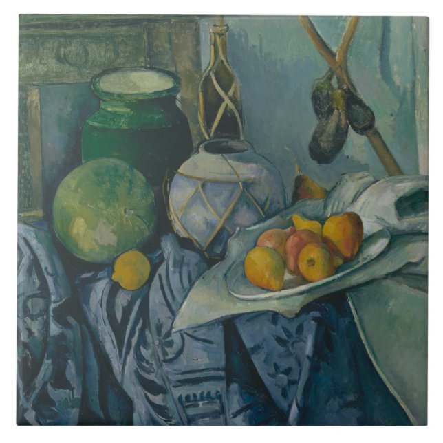 Paul Cezanne - A Vida Estática com um Jar Ginger (Frente)