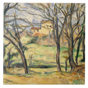 Paul Cezanne - Árvores e Casas