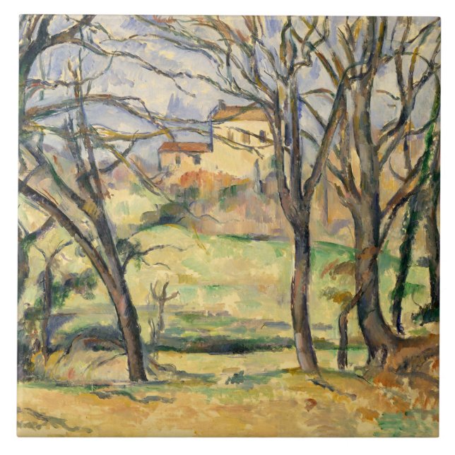 Paul Cezanne - Árvores e Casas (Frente)