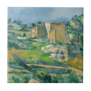 Paul Cezanne - Casas na Provença, Vale de Riaux