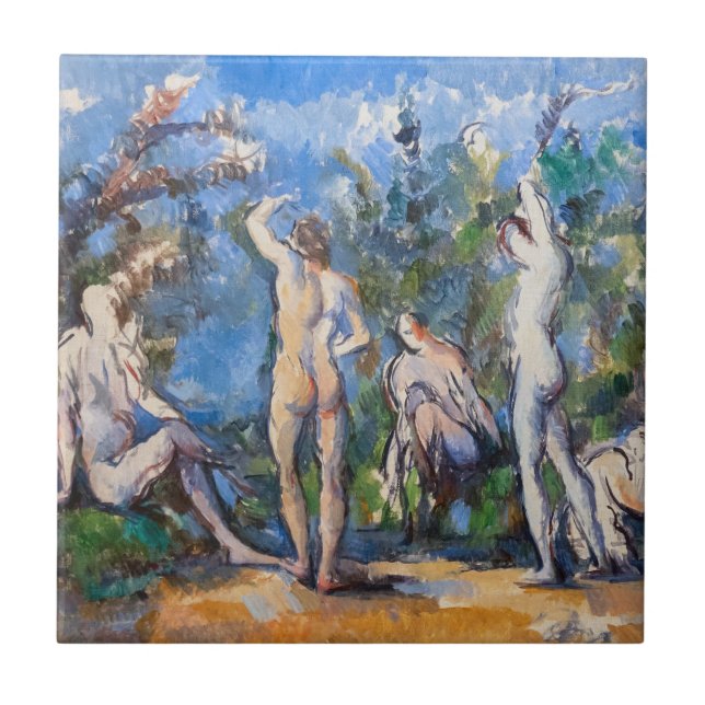 Paul Cezanne - Cinco Bathers (Frente)